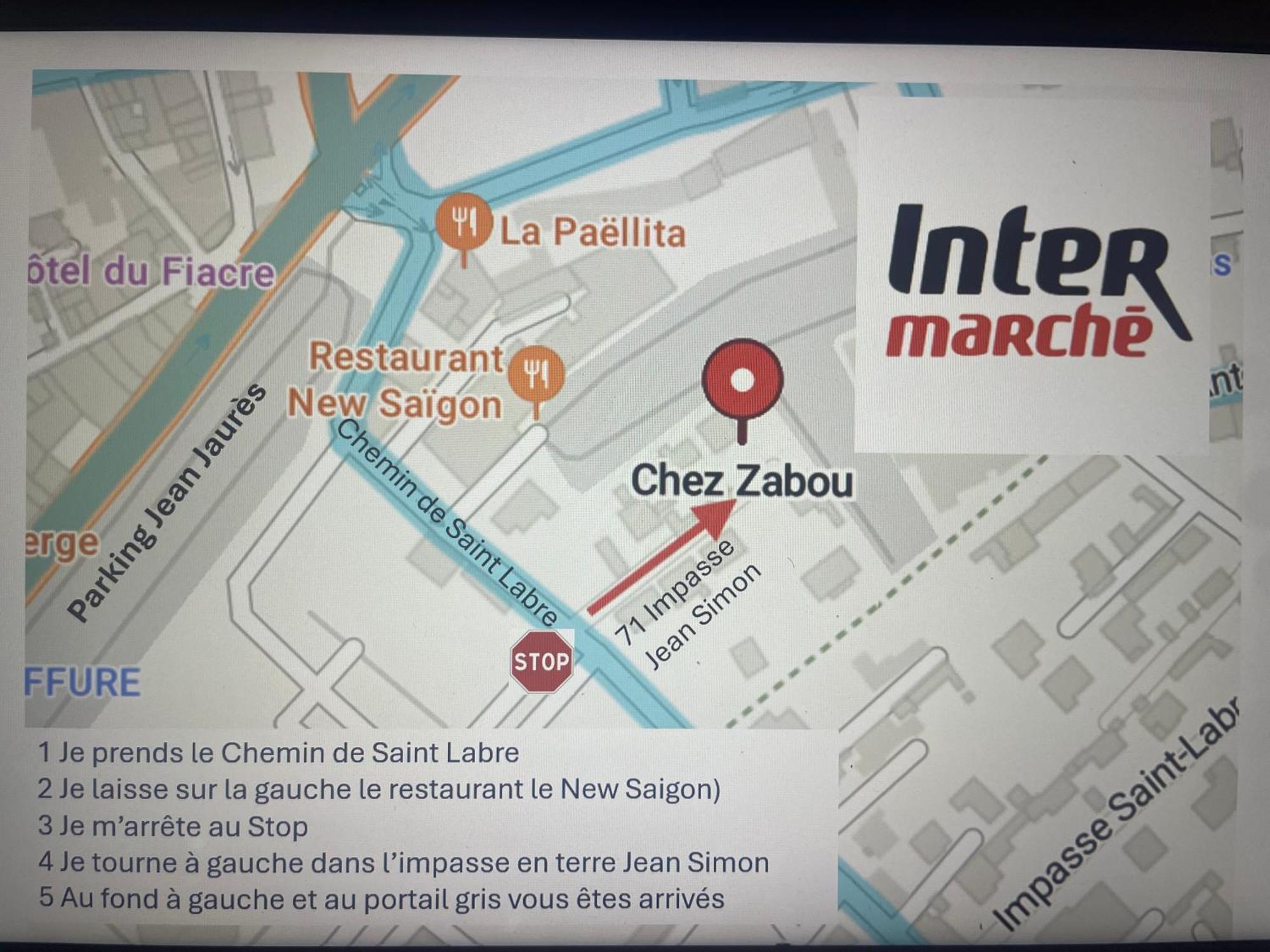 "Chambre" Chez Zabou 卡庞特拉 外观 照片